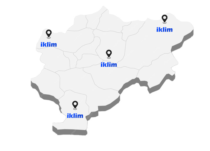 Kayseri Merkez İlçeleri Haritası - Melikgazi, Kocasinan, Talas Servis Bölgeleri